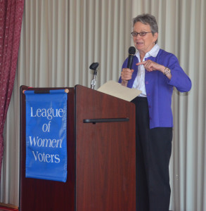 Sen. Loni Hancock at LWVBAE Community Luncheon 2015