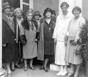 Eleanor Roosevelt and colleagues at Hyde Park