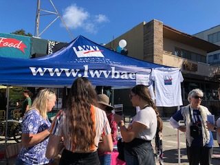 League booth at 9/19 Solano stroll with Janice Blumenkrantz