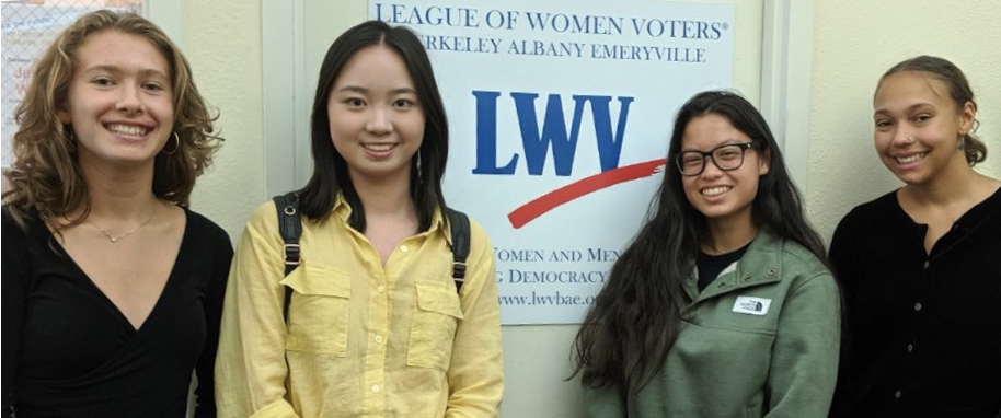 Interns 9/19 Sierra deCarion, Cynthia Deng, Karanina Zim, and Cameron Amianda