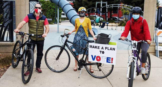 Bike Out the Vote photo
