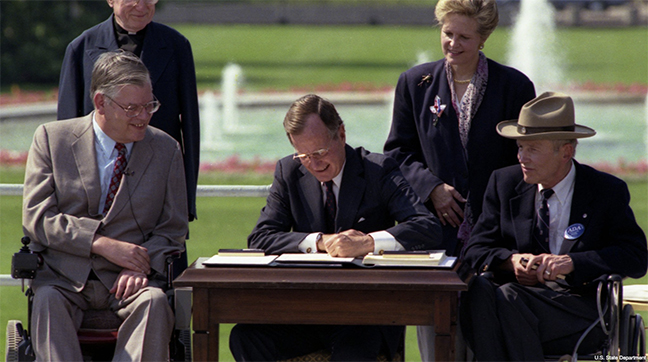 Bush signs ADA